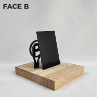 Polycarbonate Noir Opaque Sablé 1 face 3 mm