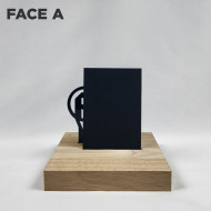 Polycarbonate Noir Opaque Sablé 1 face 3 mm