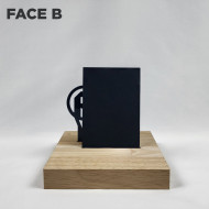 Polycarbonate Noir Opaque Sablé 1 face 3 mm