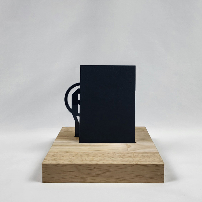 Polycarbonate Noir Opaque Sablé 1 face 3 mm