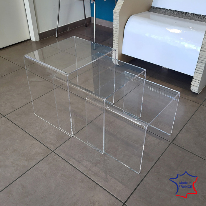 Tables gigognes Plexiglass Transparent