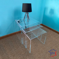 Tables gigognes Plexiglass Transparent