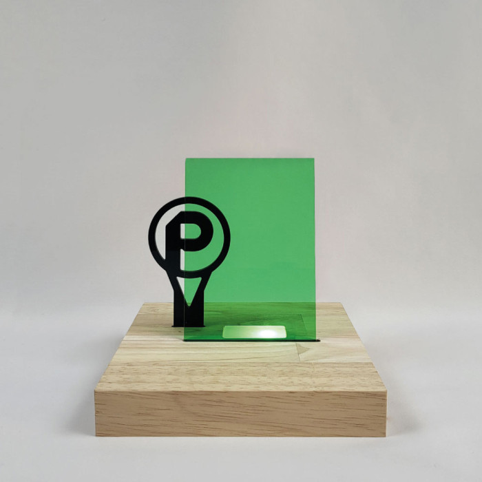 Plexiglass CN Vert Transparent 3 mm
