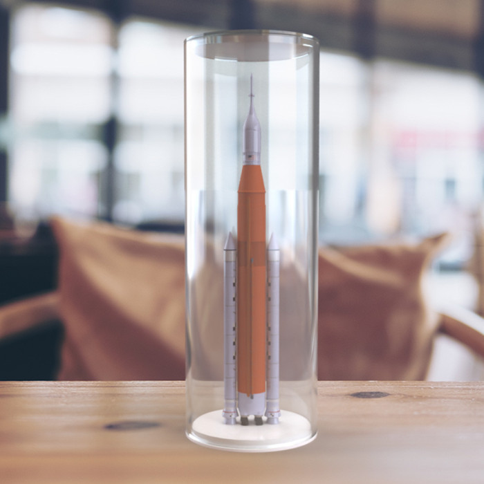 Vitrine sur mesure cylindrique