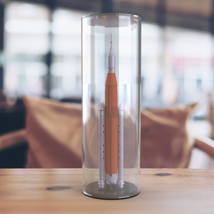 Vitrine sur mesure cylindrique