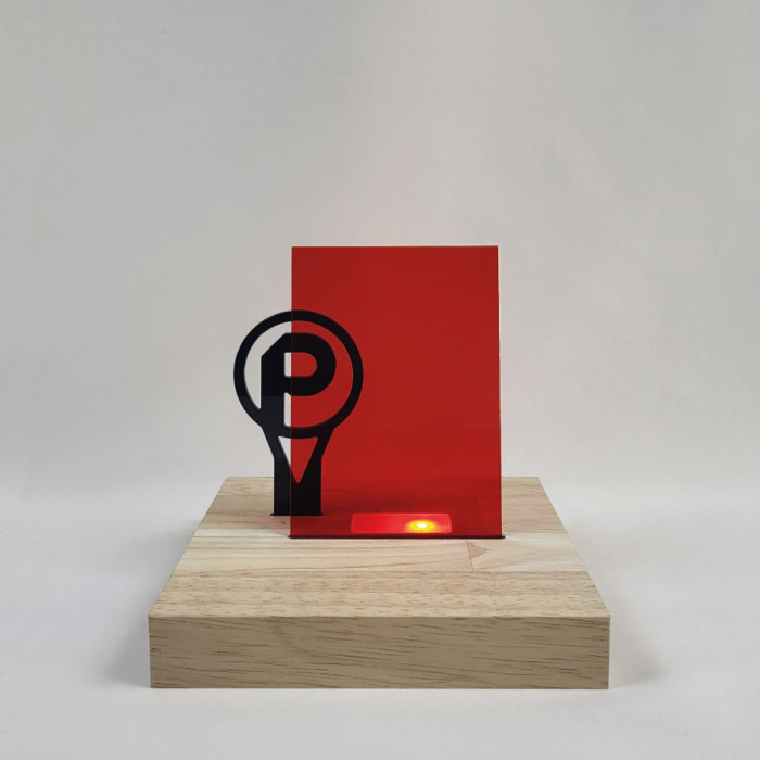 Plexiglass CN Rouge Transparent 3 mm