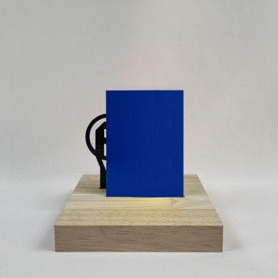 PVC expansé bleu foncé 3 mm vue de face