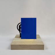 PVC expansé bleu foncé 8 mm vue de face