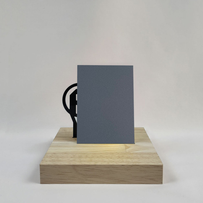 PVC expansé Gris 5 mm vue de face